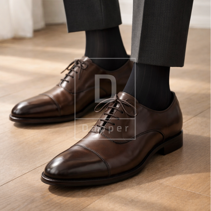 ミッドカーフ サマー ナイロン シルク ブレンド | ワイドストライプ (クリップは付属しません)