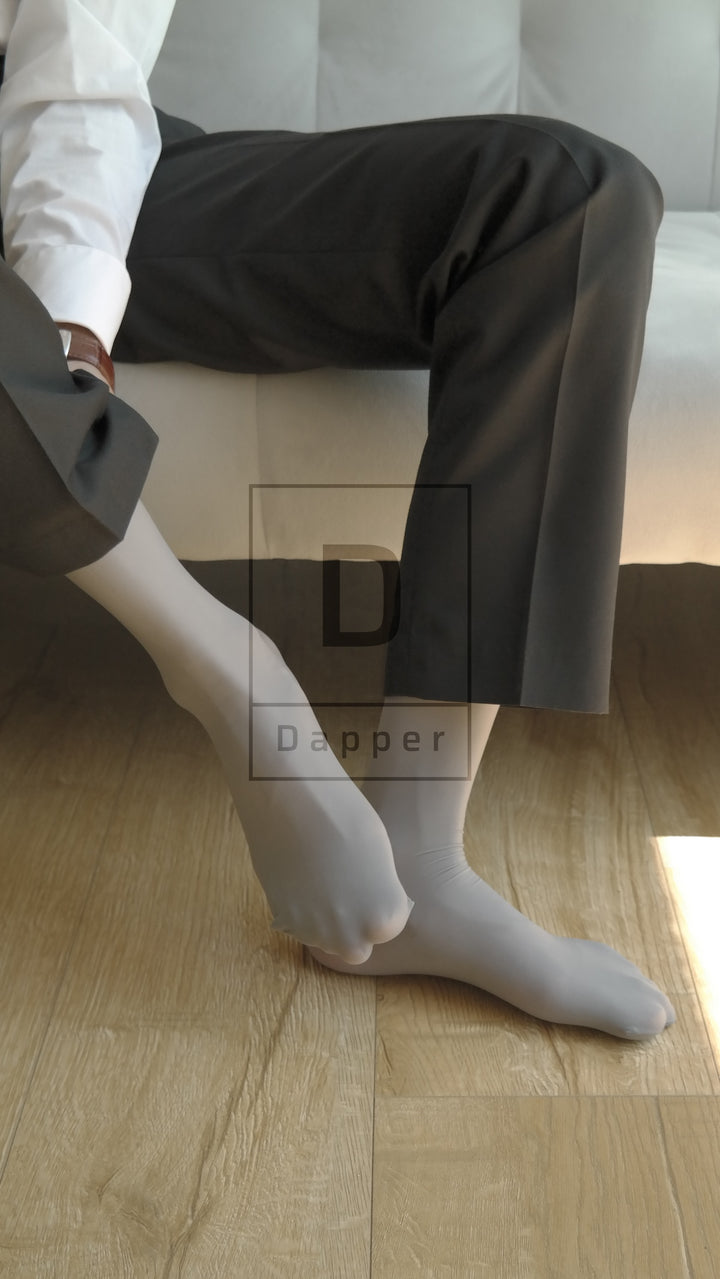 Men's Glossy Sheer Dress Socks