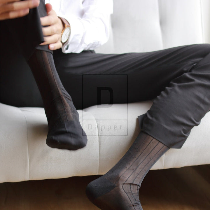 Men's classic nylon stockings - Dapper Socks