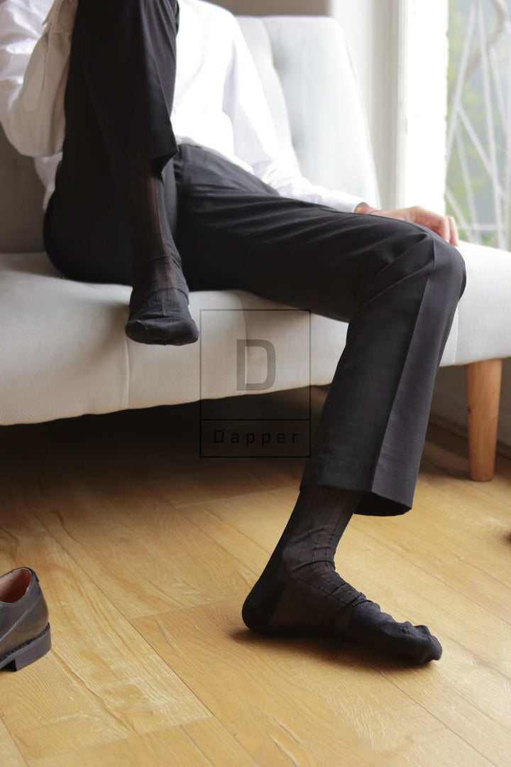 Men's classic nylon stockings - Dapper Socks