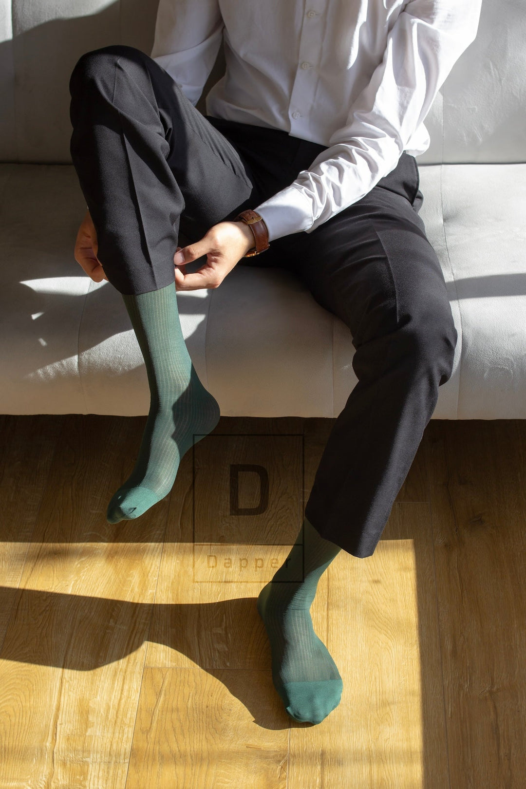 Men's Fine-Striped Business Dress Socks Men's Fine-Striped Business Dress Socks