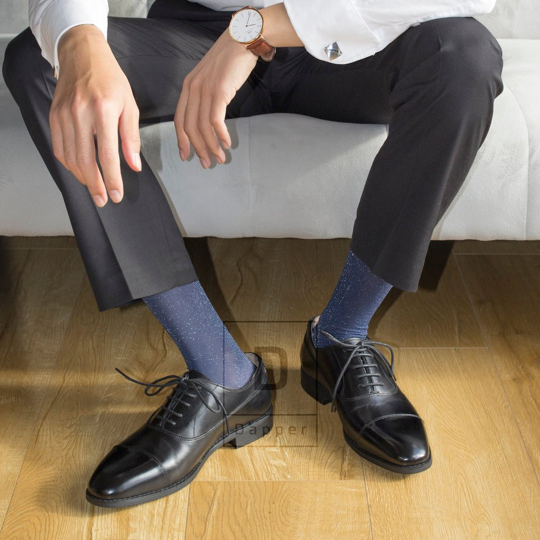 Midnight Sparkle Dress Socks - Dapper Socks