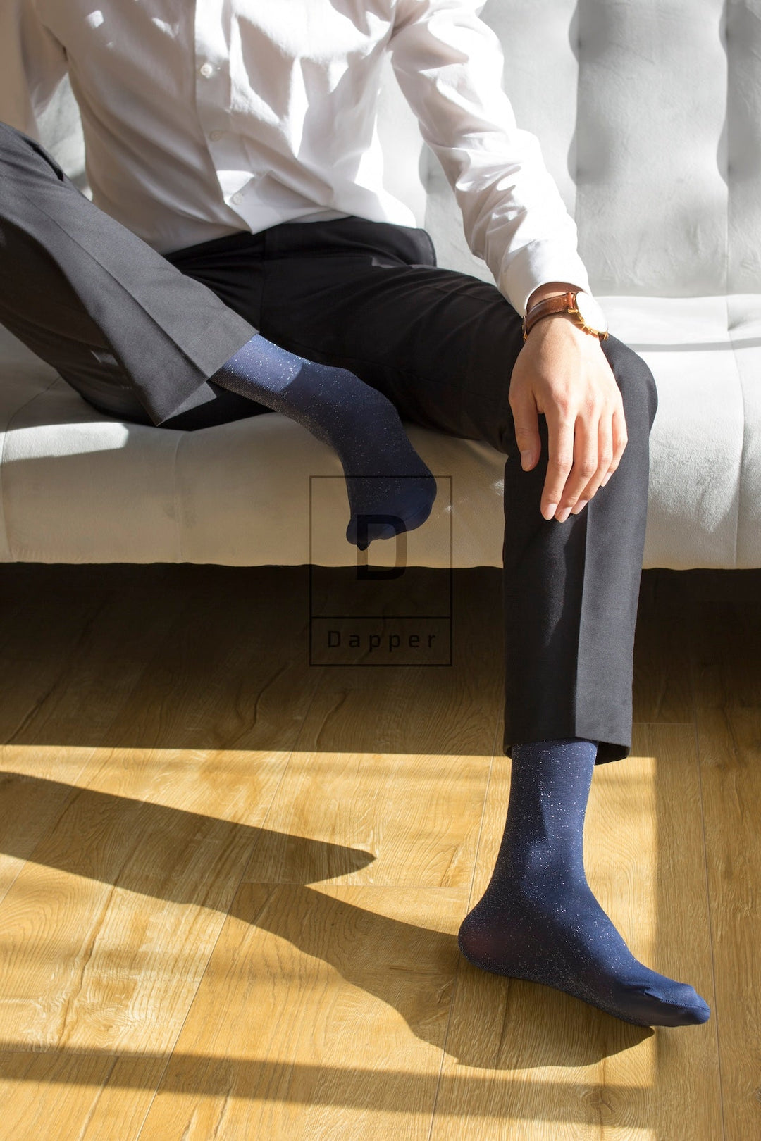 Midnight Sparkle Dress Socks for Gentlemen – Dapper Socks Midnight Sparkle Dress Socks for Gentlemen – Dapper Socks