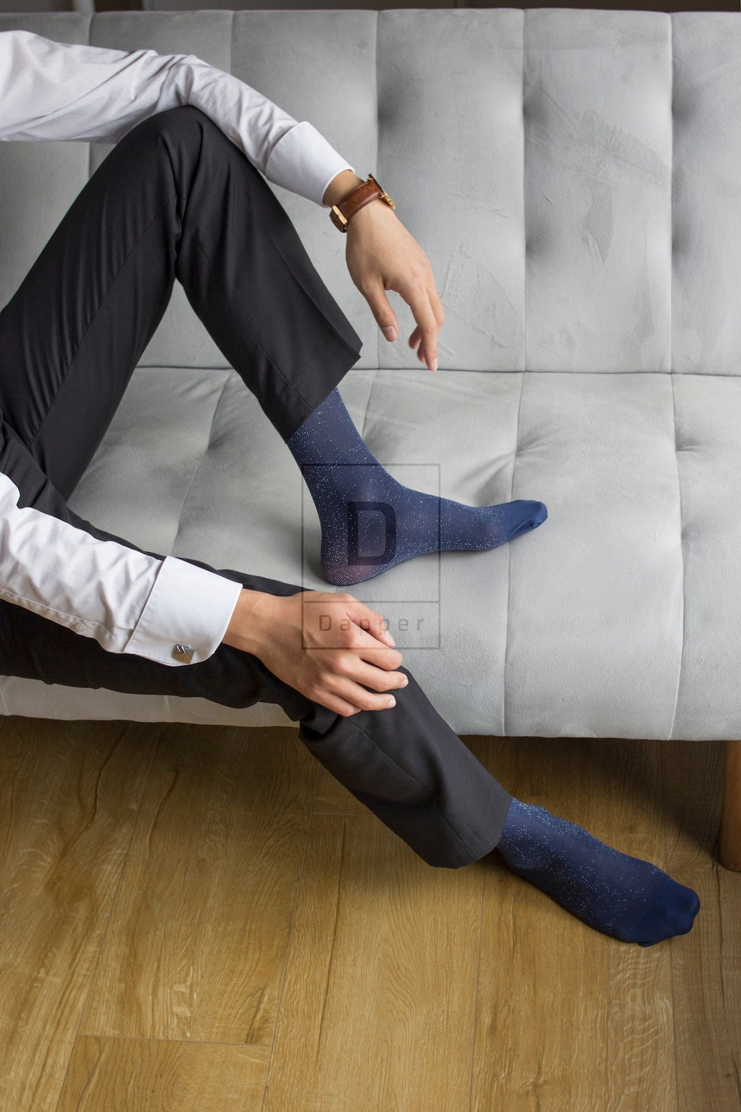 Midnight Sparkle Dress Socks - Dapper Socks