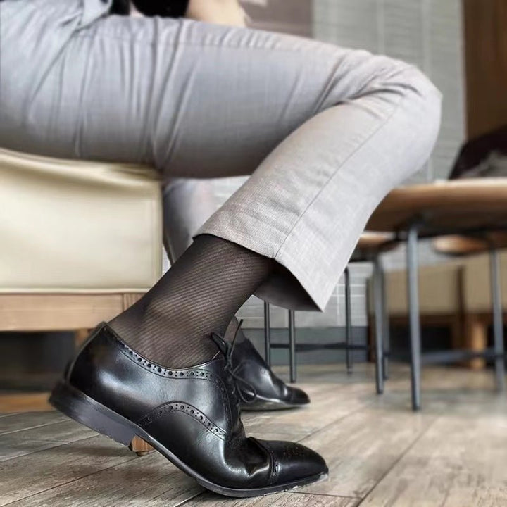 Sleek Twill Dress Socks - Dapper Socks