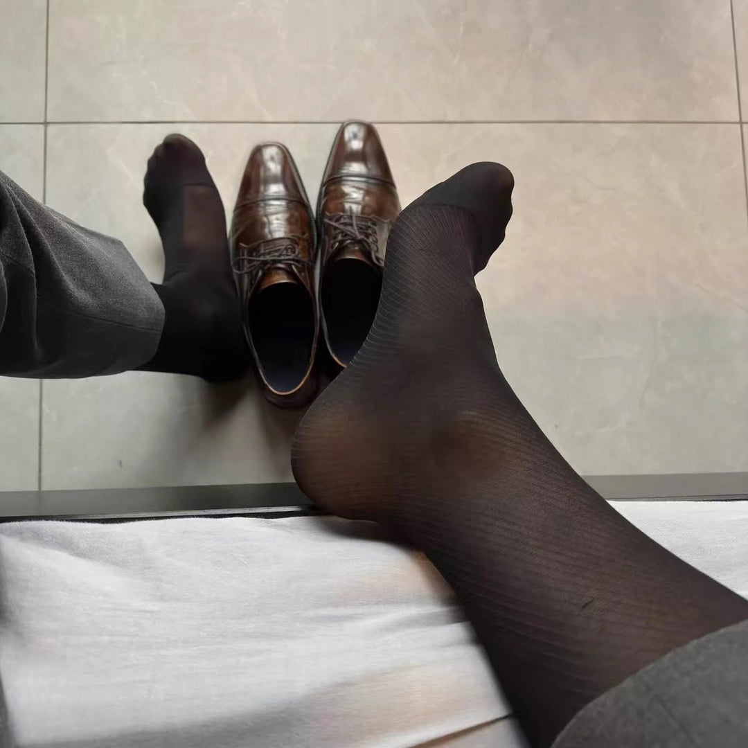 Sleek Twill Dress Socks - Dapper Socks